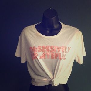 Graphic tee white Sz small the light blonde